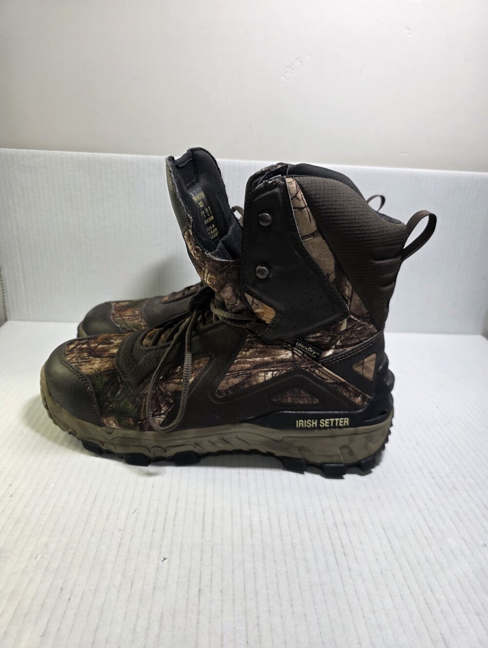 RED WING Irish Setter 827 Vaprtrek LS Primaloft Dry Camo Hunting Boots Mens 10